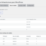 WP Server Monitor - Monitor de Infraestrutura para WordPress - Base de Dados