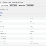 WP Server Monitor - Monitor de Infraestrutura para WordPress - Servidor e PHP