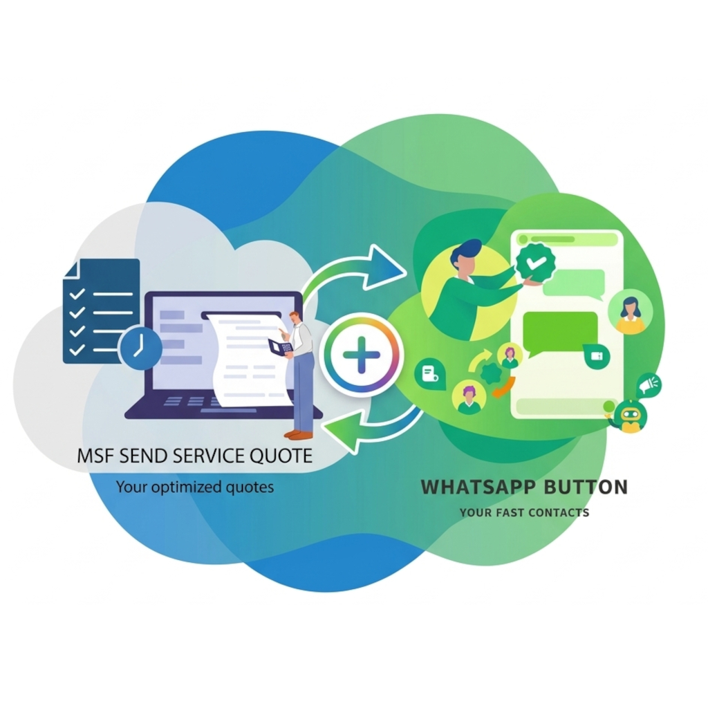 WhatsApp Button + MSF Send Service Quote